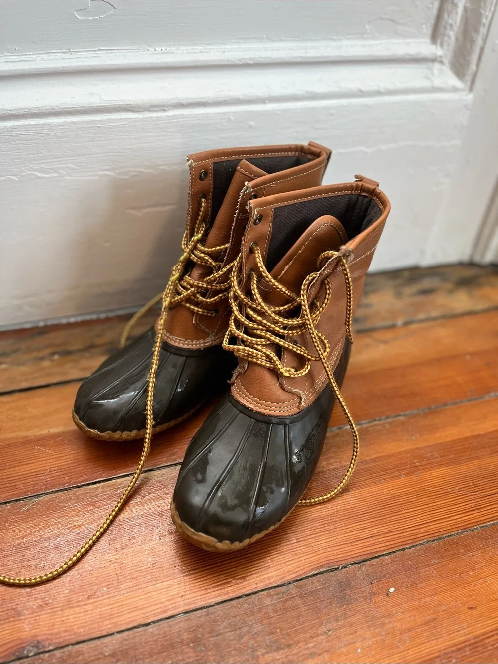 Target Women's Two-Tone Duck Boot - Brown and Tan